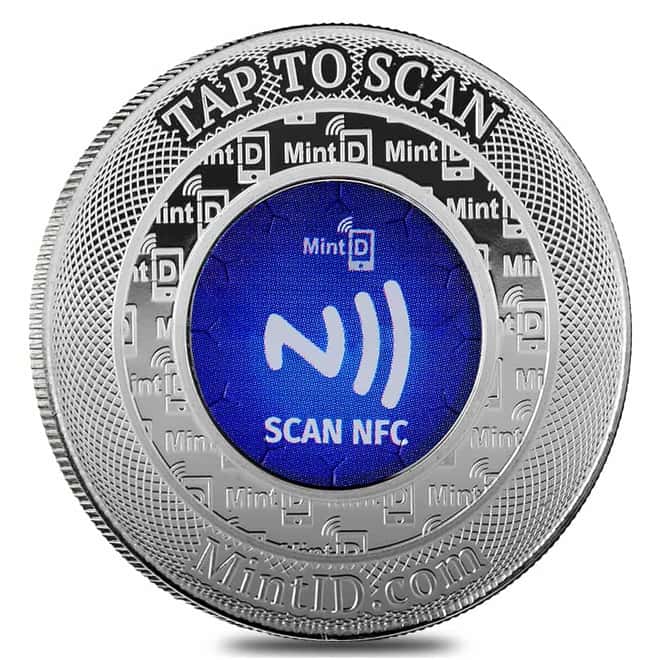 1 oz MintID Buffalo Silver Round .999+ Fine (NFC Scan Authentication)
