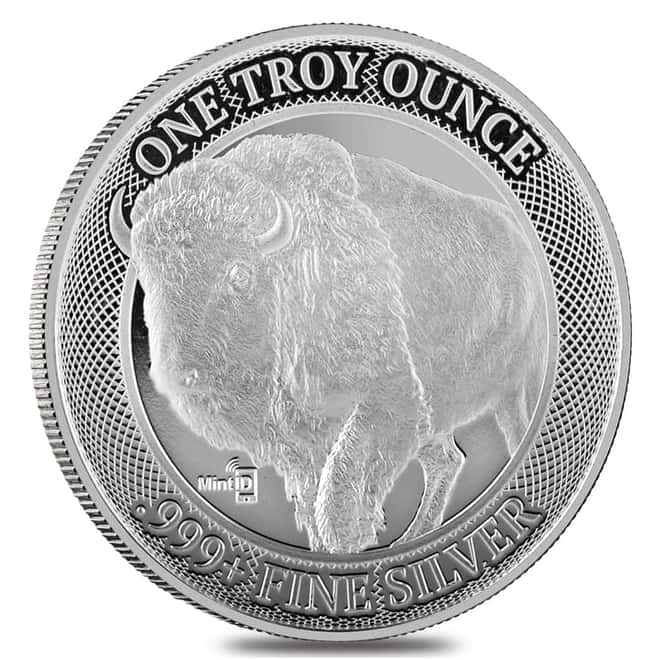 Lot of 20 - 1 oz MintID Buffalo Silver Round .999+ Fine (NFC Scan Authentication)