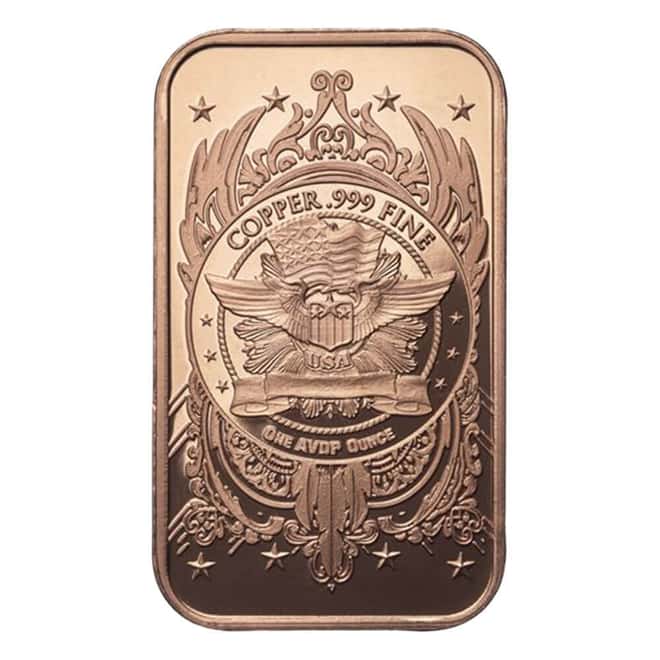 Tube of 20 - 1 oz Morgan Dollar Copper Bar .999 Fine