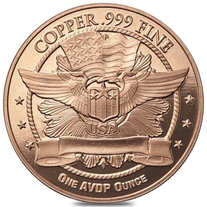 1 oz Morgan Dollar Copper Round .999 Fine