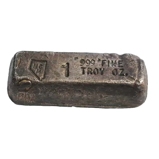 1 oz NCM Nevada Coin Mart Vintage Silver Bar .999 Fine