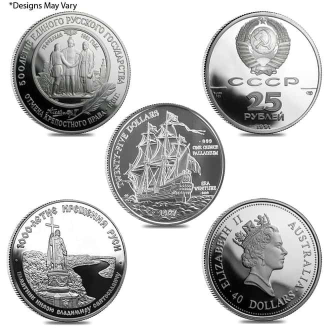 1 oz Palladium Coin Random Mint .999 Fine BU/PF