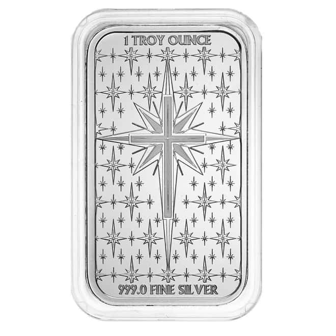 1 oz PAMP Holiday Nativity Colorized Silver Bar (w/Box)