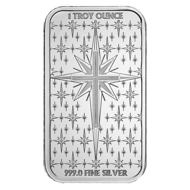 1 oz PAMP Holiday Nativity Colorized Silver Bar (w/Box)