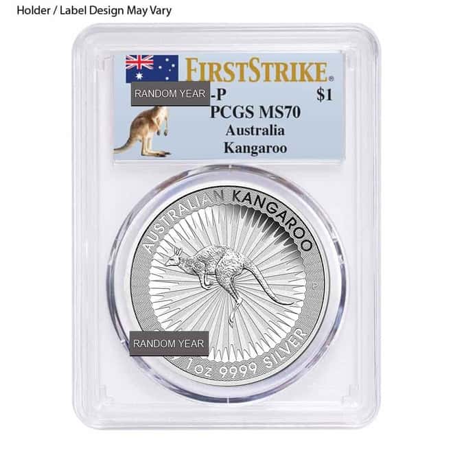1 oz Australian Silver Kangaroo NGC/PCGS MS 70 (Random Year)