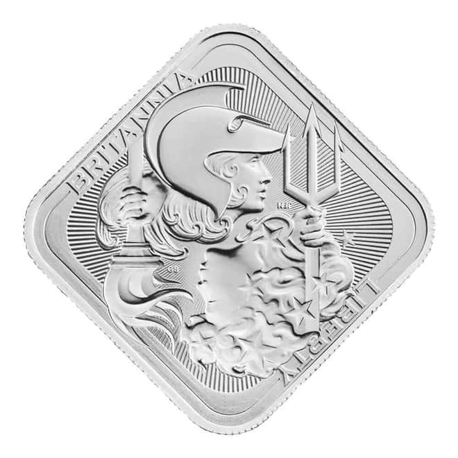 1 oz Royal Mint Britannia and Liberty Silver Bar .9999 Fine