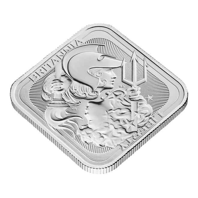 1 oz Royal Mint Britannia and Liberty Silver Bar .9999 Fine