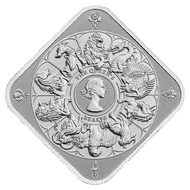 1 oz Royal Mint Queen's Beasts Completer Silver Bar .9999 Fine