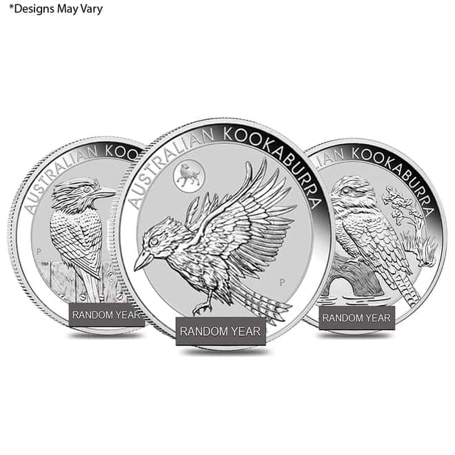 1 oz Silver Australian Kookaburra Perth Mint BU (Random Year)