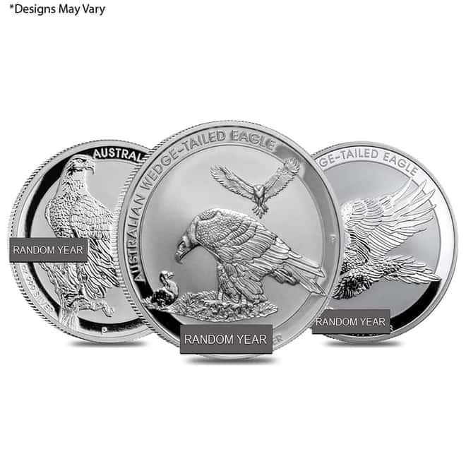 1 oz Silver Australian Wedge-Tailed Eagle Perth Mint BU (Random Year)