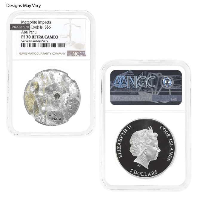 1 oz Silver Coin Random Mint NGC/PCGS MS/SP/PF 70 (Random Design/Year)