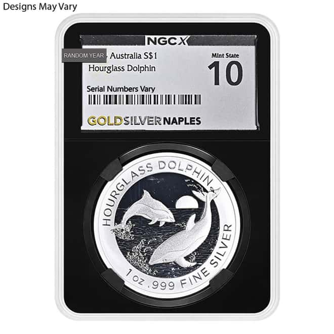 1 oz Silver Coin Random Mint NGCX MS 10 (Random Design/Year)