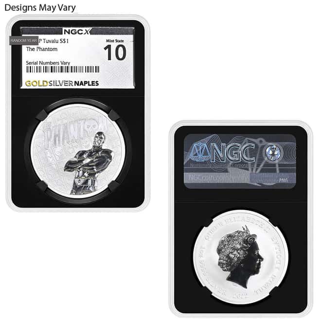 1 oz Silver Coin Random Mint NGCX MS 10 (Random Design/Year)