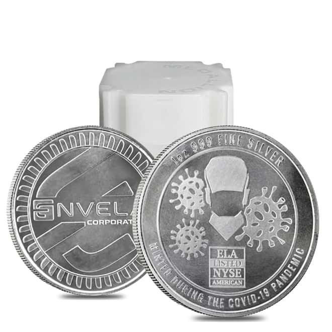 1 oz Silver Envela COVID-19 Essential Workers Round .999 Fine