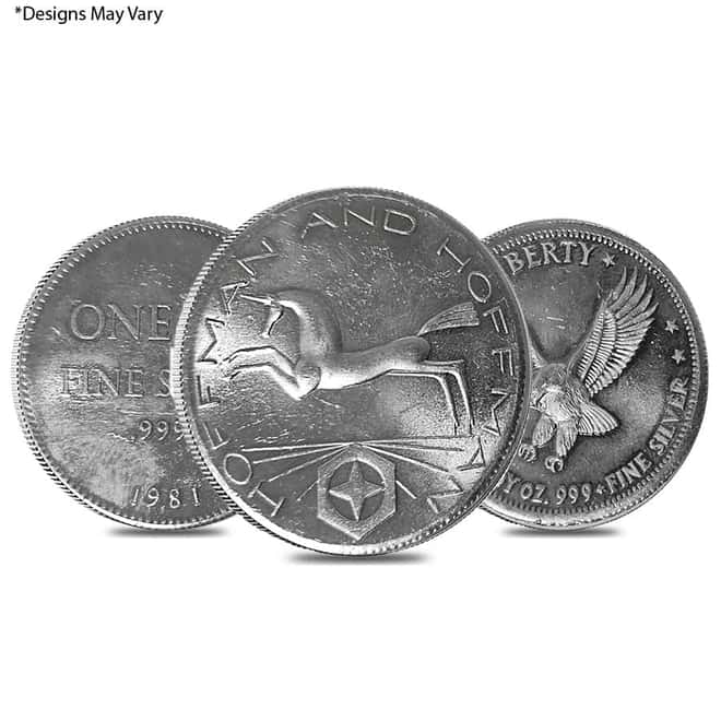 1 oz Silver Hoffman and Hoffman Round .999+ Fine (Random Design)