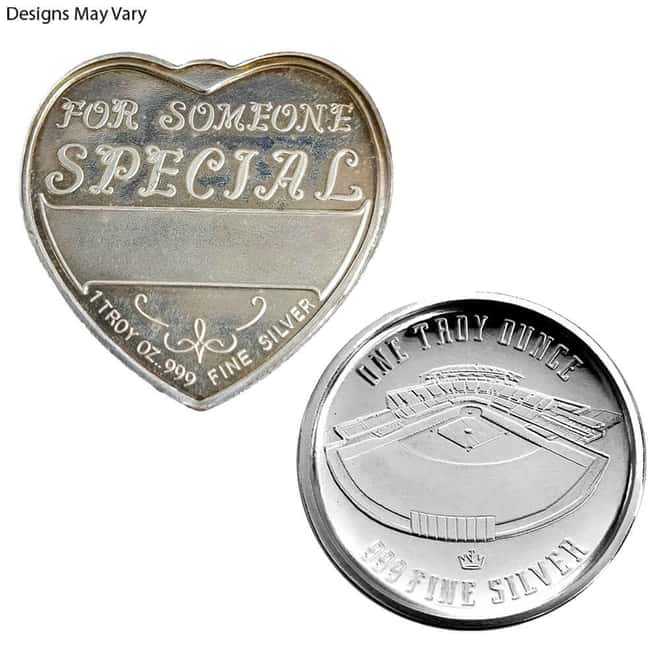 1 oz Silver Shaped Minted Round .999 Fine