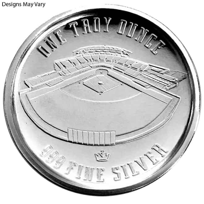 1 oz Silver Shaped Minted Round .999 Fine