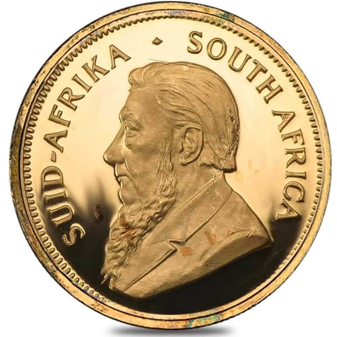1 oz South African Proof Gold Krugerrand Coin Scruffy (Random Year)
