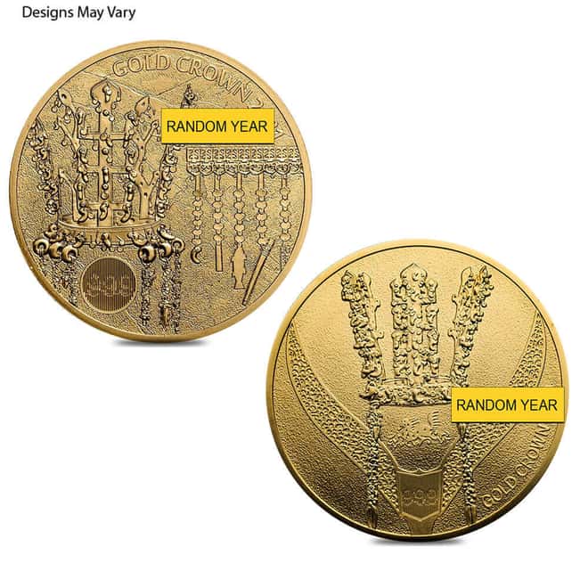1 oz South Korea Gold Crown Medal BU (Random Year)