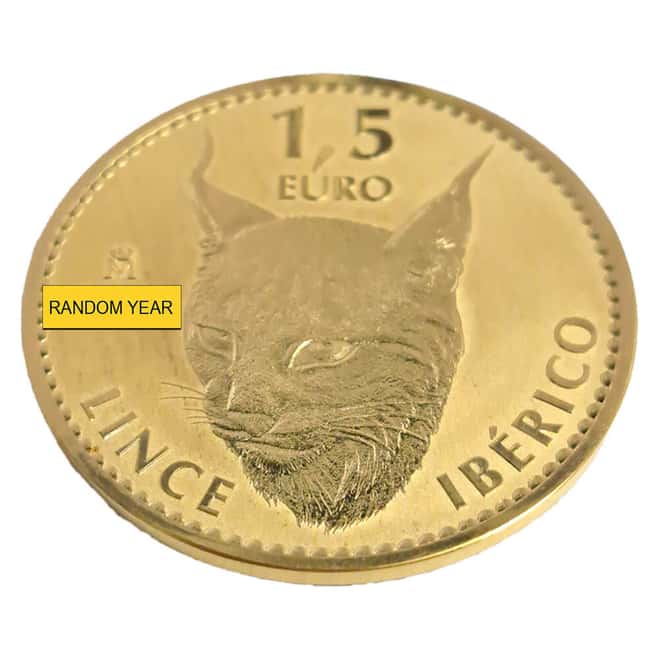 1 oz Spain Iberian Lynx Reverse Proof Gold Coin (Random Year)