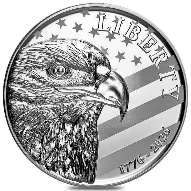 1 oz Sunshine Mint American Eagle 250th Anniversary Silver Round .999 Fine
