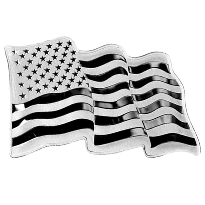 1 oz Sunshine Mint Waving American Flag Silver Bar .999 Fine