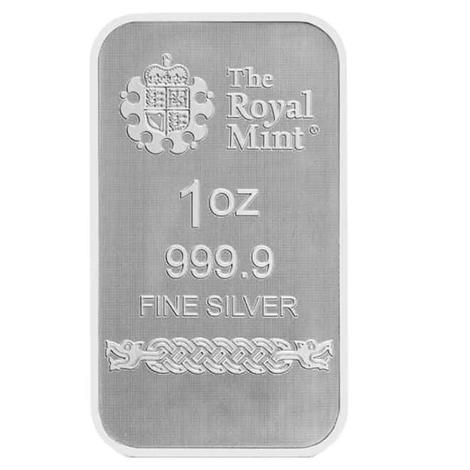 1 oz The Royal Mint Norse Gods Odin Silver Bar .9999 Fine (in Assay)