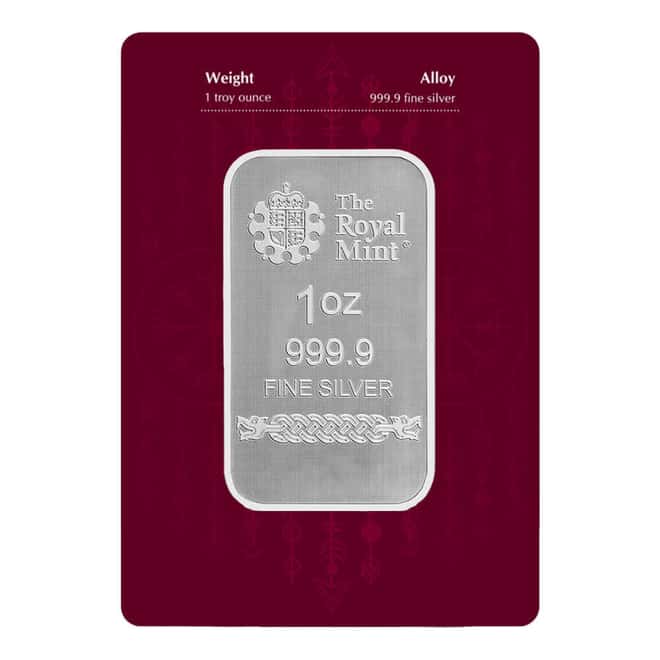 1 oz The Royal Mint Norse Gods Odin Silver Bar .9999 Fine (in Assay)