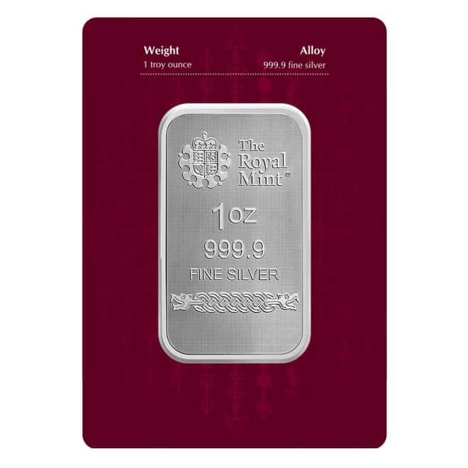 1 oz The Royal Mint Norse Gods Thor Silver Bar .9999 Fine (in Assay)