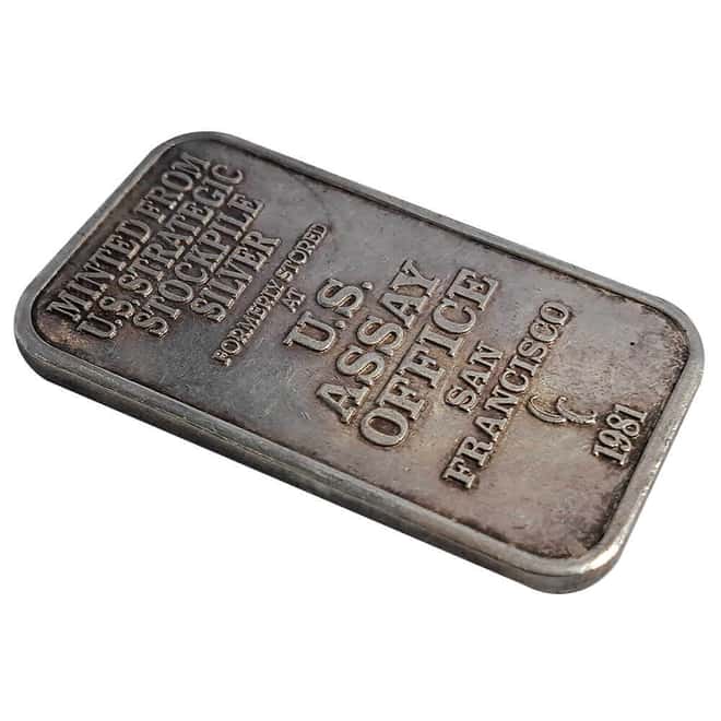 1 oz U.S. Assay Office Silver Bar .999 Fine