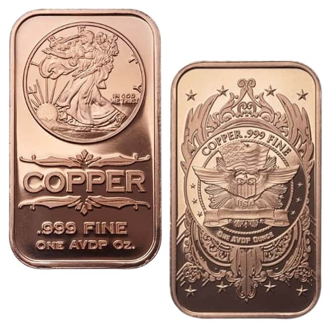 Tube of 20 - 1 oz Walking Liberty Copper Bar .999 Fine