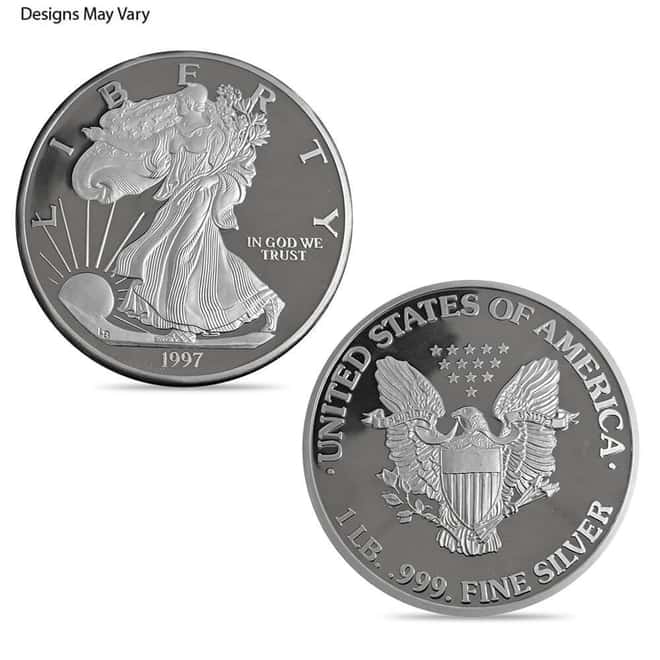 1 Pound (14.6 troy oz) Generic Silver Round .999 Fine