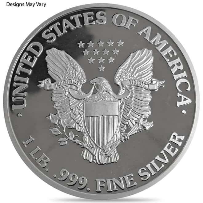 1 Pound (14.6 troy oz) Generic Silver Round .999 Fine