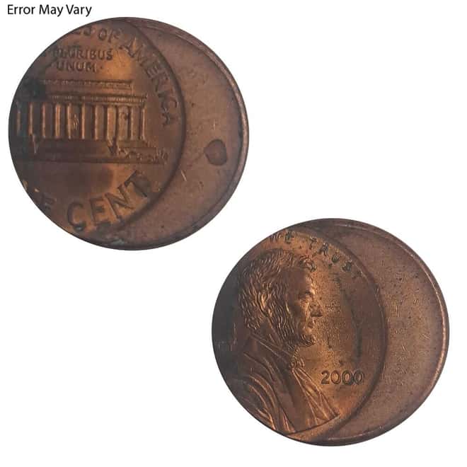 United States Lincoln Penny 1 Cent 1c Mint Error Off Center