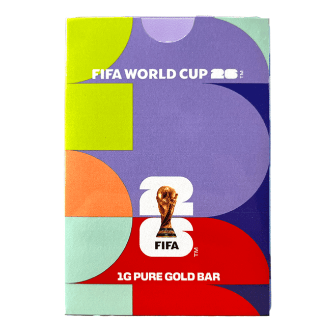 1 Gram PAMP Suisse FIFA World Cup 26™ Gold Bar .9999 (in Assay)