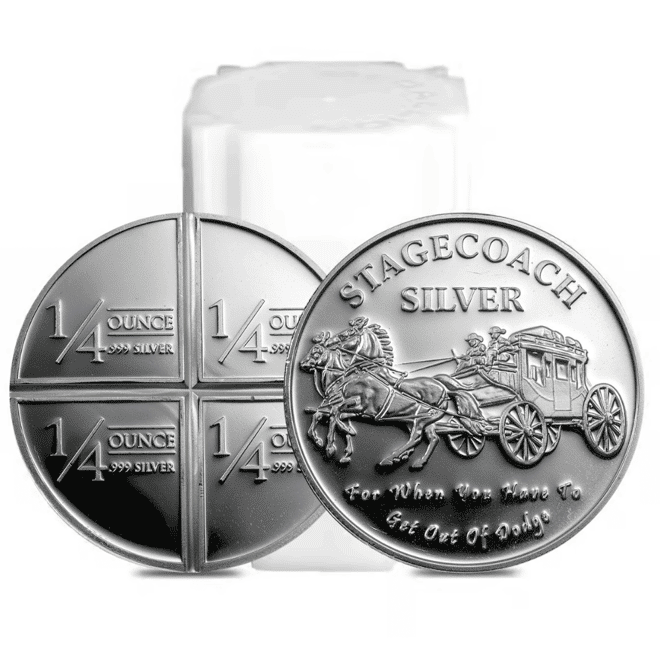 1 oz Stagecoach Divisible Silver Round .999 Fine