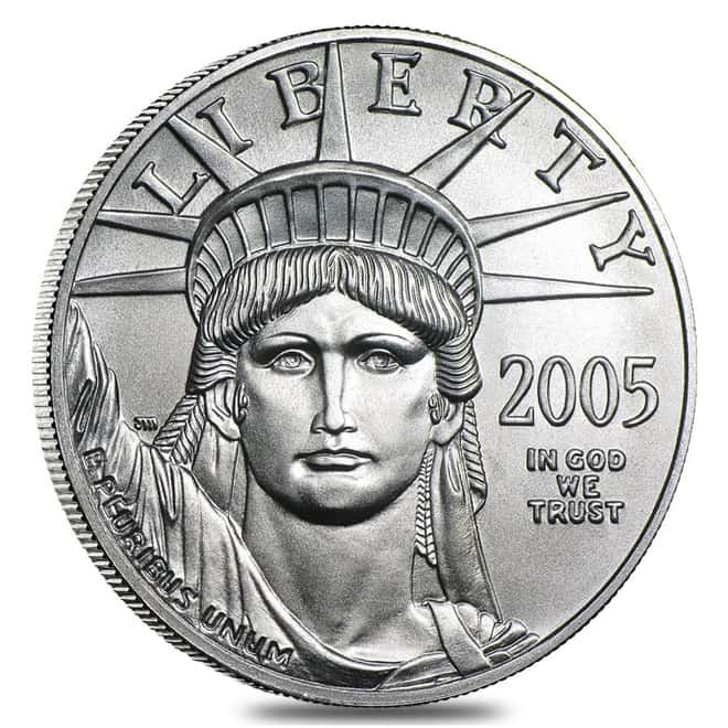 2005 Platinum American Eagle (Statue of Liberty) - 4 coin year set 