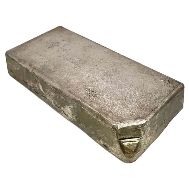 100 oz Engelhard Silver Hand Poured Vintage Bar .999+ Fine (2nd Series, 7-digit Serial Variation) - Rare
