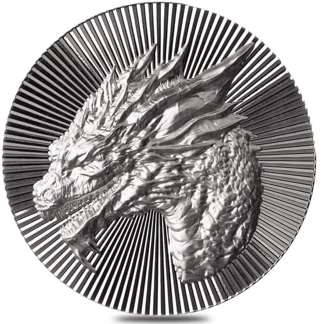 2 oz Scottsdale Stacker Dragon Stacker Silver Round .999 Fine