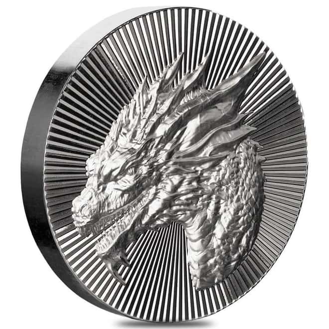 2 oz Scottsdale Stacker Dragon Stacker Silver Round .999 Fine