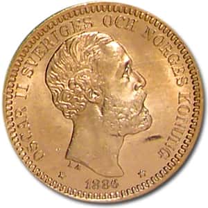 20 Kronor Sweden Gold Coin AU/BU (Random Year)