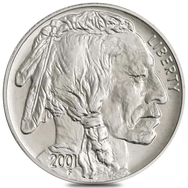2001-D Silver American Buffalo $1 Comm. BU (w/Box & COA)