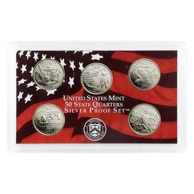 2002-S US Mint Proof Silver Set (w/Box & COA)