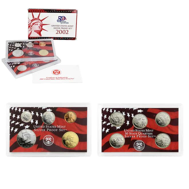 2002-S US Mint Proof Silver Set (w/Box & COA)