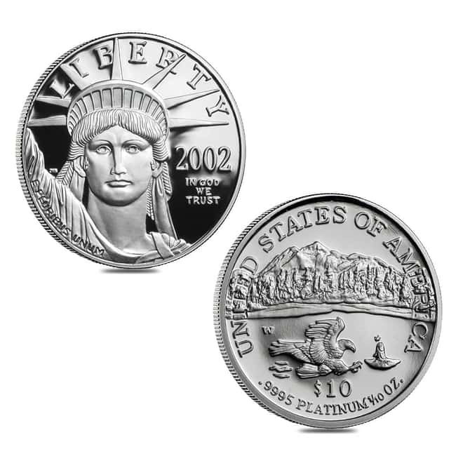 2002-W 1.85 oz Proof Platinum American Eagle 4-Coin Set (w/Box & COA)