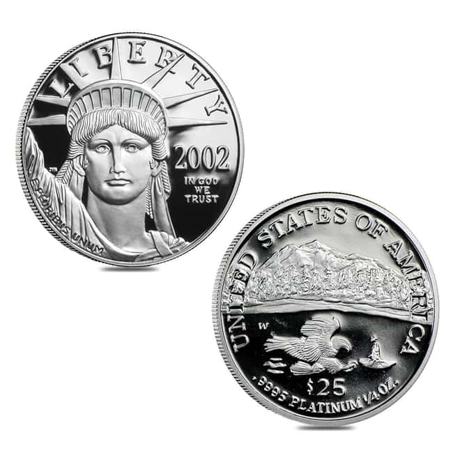 2002-W 1.85 oz Proof Platinum American Eagle 4-Coin Set (w/Box & COA)