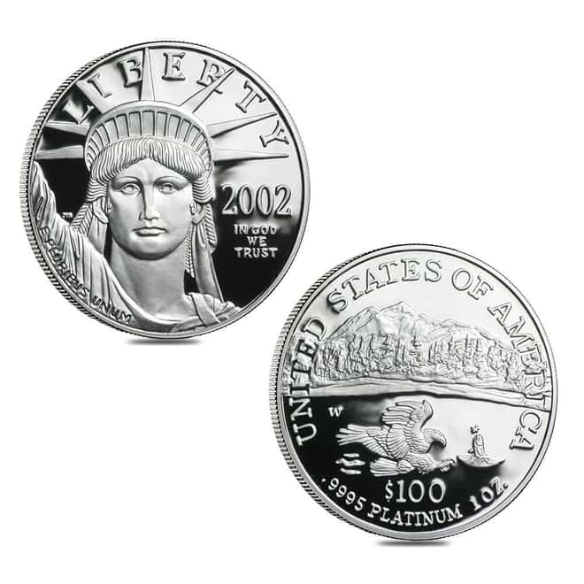 2002-W 1.85 oz Proof Platinum American Eagle 4-Coin Set (w/Box & COA)
