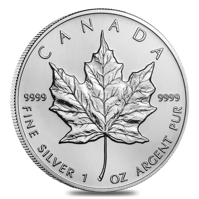 2002 1 oz Silver Canadian Maple Leaf .9999 Fine $5 Coin BU (Sealed)