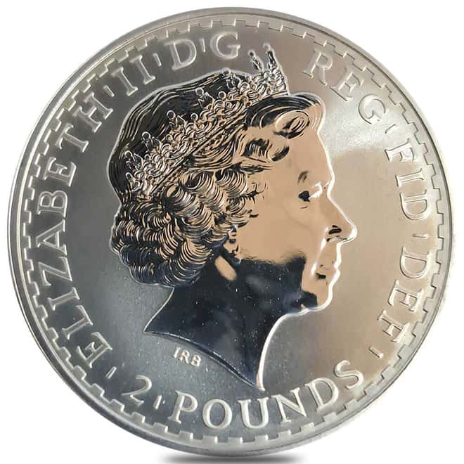 2002 Great Britain 1 oz Silver Britannia .958 Fine BU