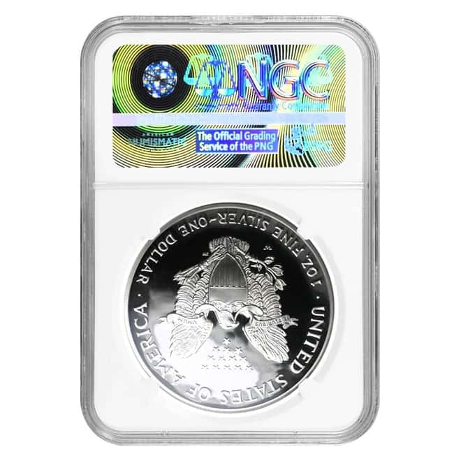 2003-W 1 oz Proof Silver American Eagle NGC PF 70 UCAM (Edmund C. Moy Signature)